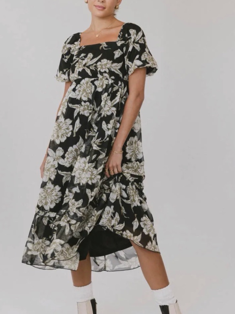 Bohme Olivera Floral Midi Dress